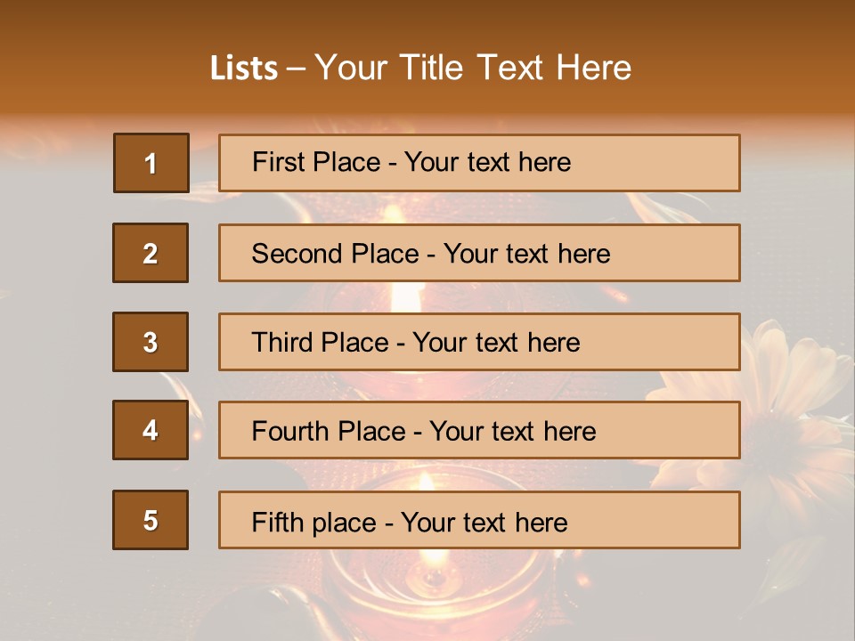 Nature Candles Alternative PowerPoint Template