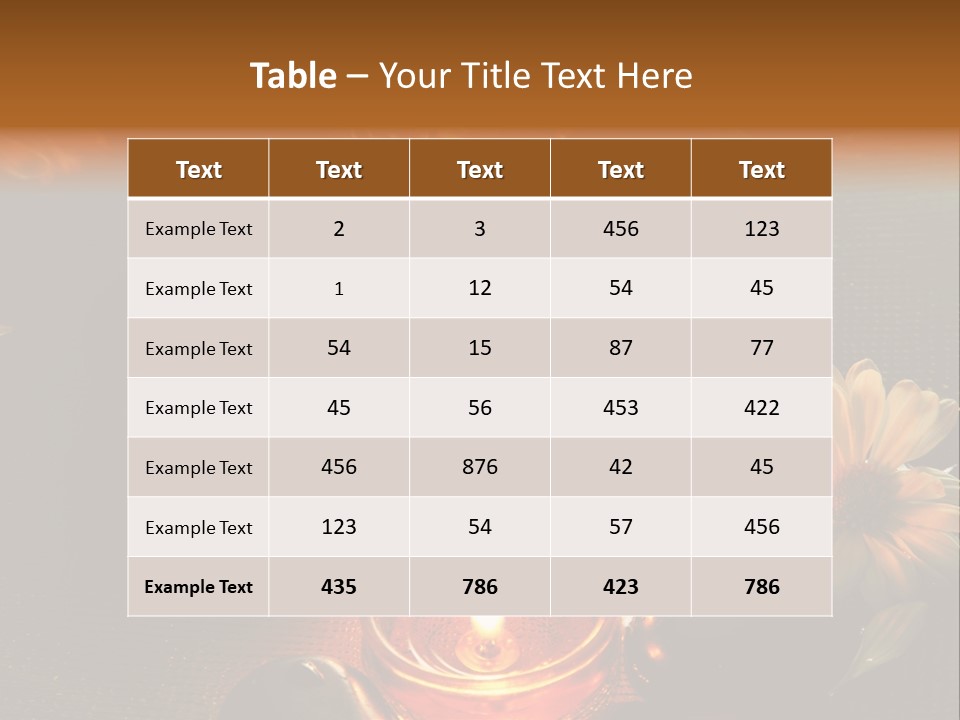 Nature Candles Alternative PowerPoint Template