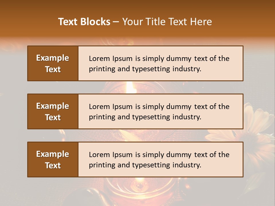 Nature Candles Alternative PowerPoint Template