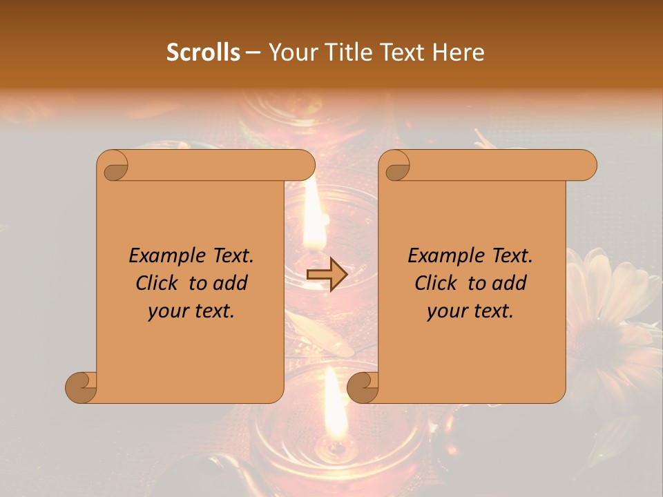 Nature Candles Alternative PowerPoint Template