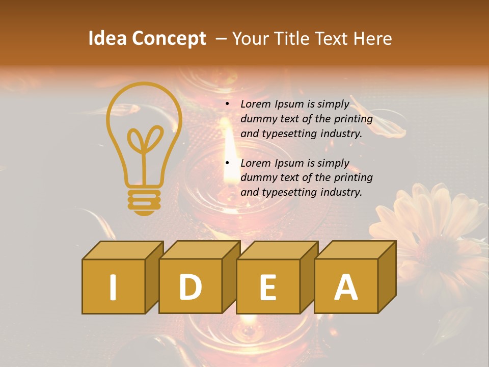 Nature Candles Alternative PowerPoint Template