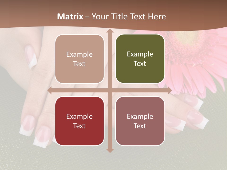 Fresh Delicate Manicure PowerPoint Template