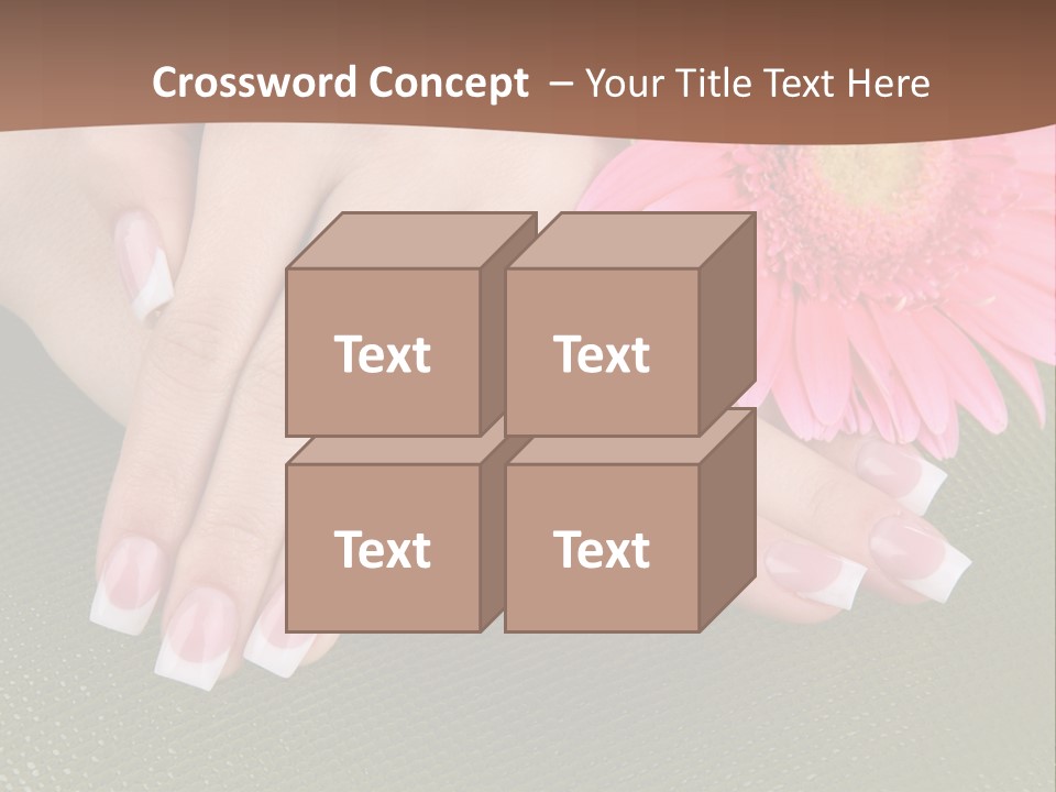 Fresh Delicate Manicure PowerPoint Template
