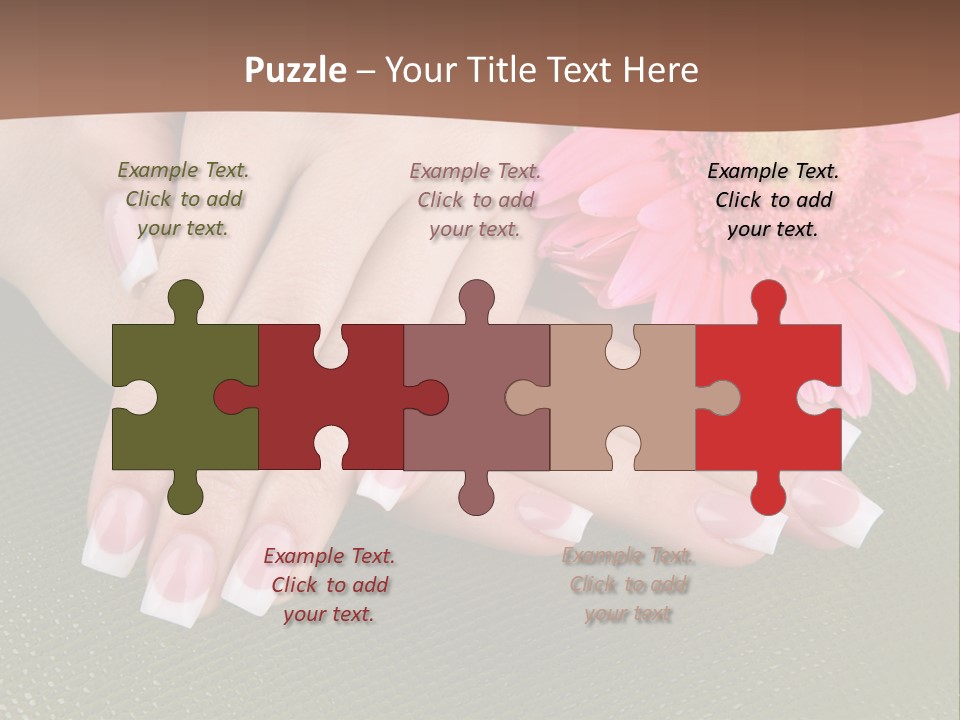 Fresh Delicate Manicure PowerPoint Template