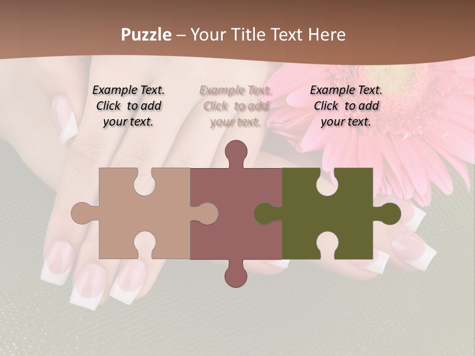 Fresh Delicate Manicure PowerPoint Template