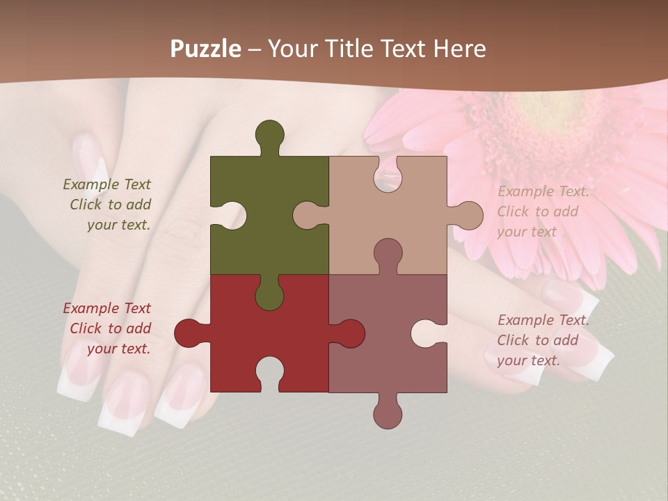 Fresh Delicate Manicure PowerPoint Template