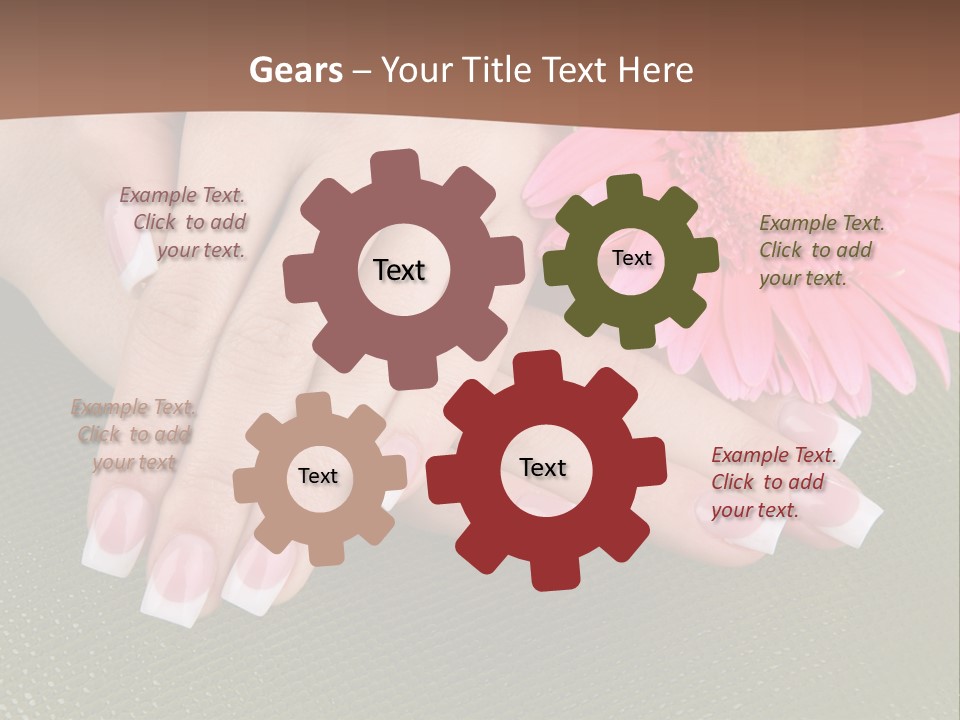 Fresh Delicate Manicure PowerPoint Template