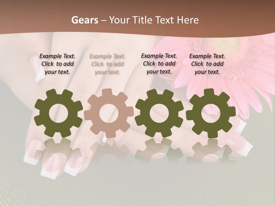 Fresh Delicate Manicure PowerPoint Template