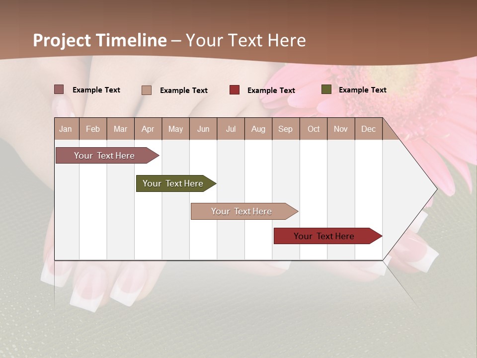 Fresh Delicate Manicure PowerPoint Template