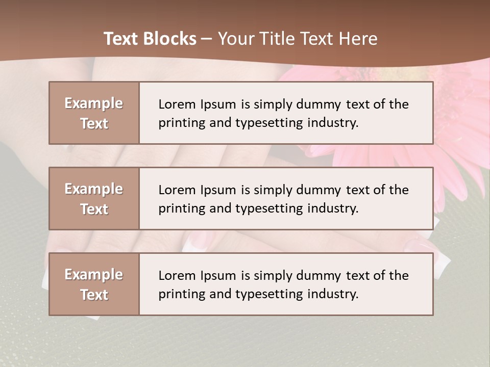 Fresh Delicate Manicure PowerPoint Template