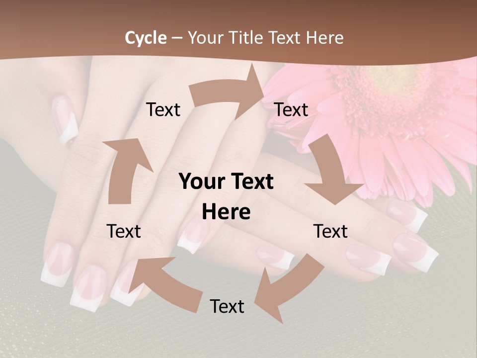 Fresh Delicate Manicure PowerPoint Template