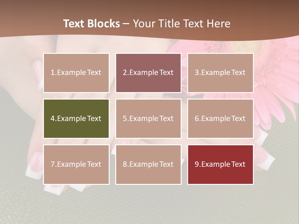 Fresh Delicate Manicure PowerPoint Template