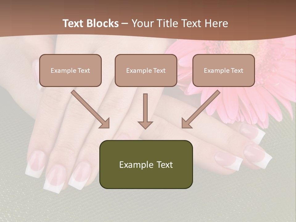 Fresh Delicate Manicure PowerPoint Template