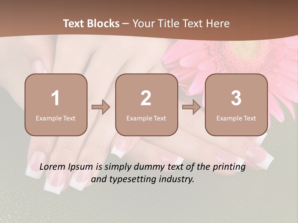 Fresh Delicate Manicure PowerPoint Template