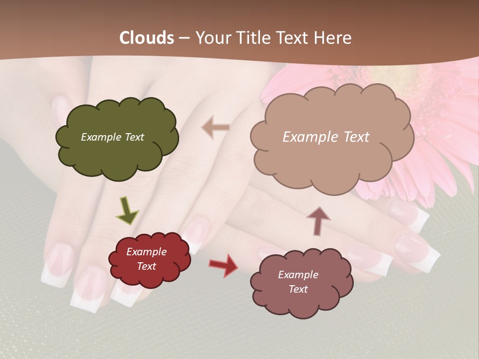 Fresh Delicate Manicure PowerPoint Template