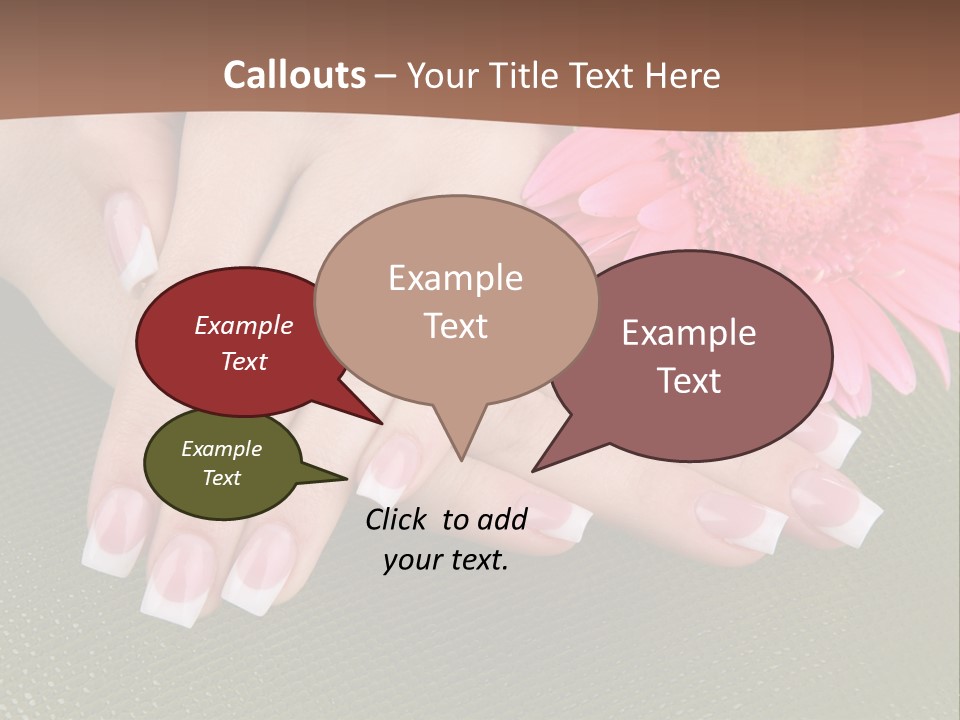 Fresh Delicate Manicure PowerPoint Template