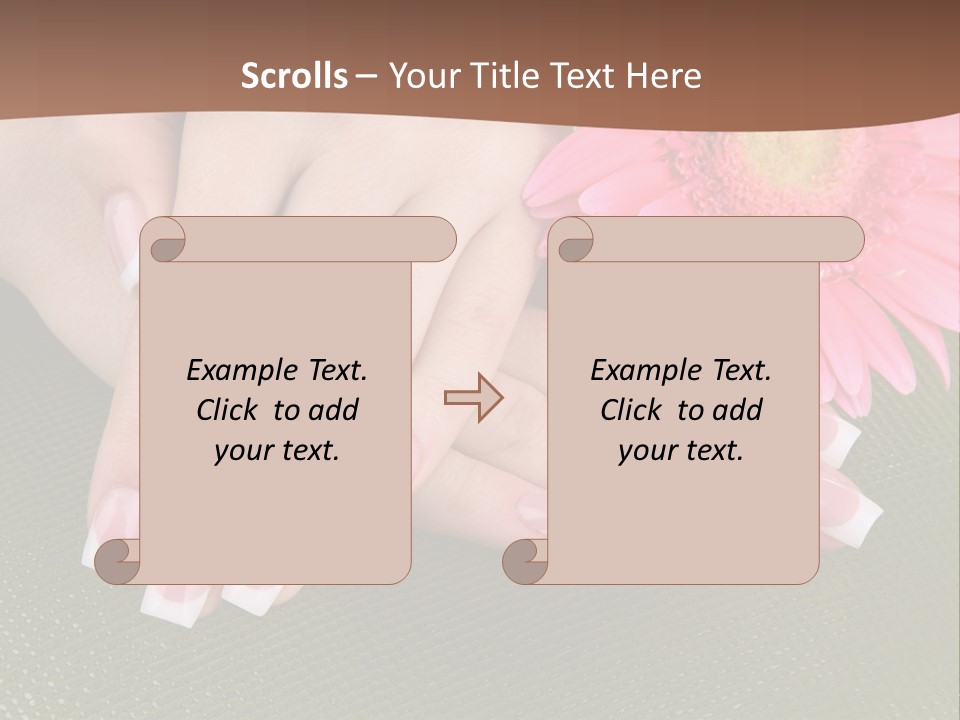Fresh Delicate Manicure PowerPoint Template