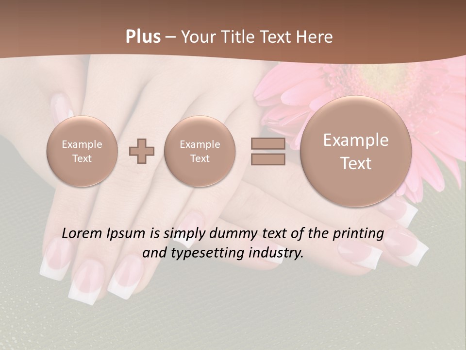 Fresh Delicate Manicure PowerPoint Template