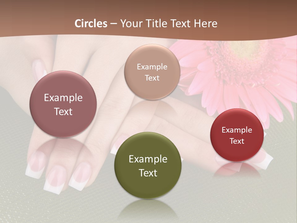 Fresh Delicate Manicure PowerPoint Template