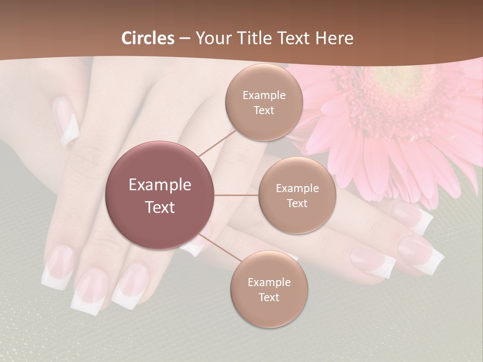 Fresh Delicate Manicure PowerPoint Template