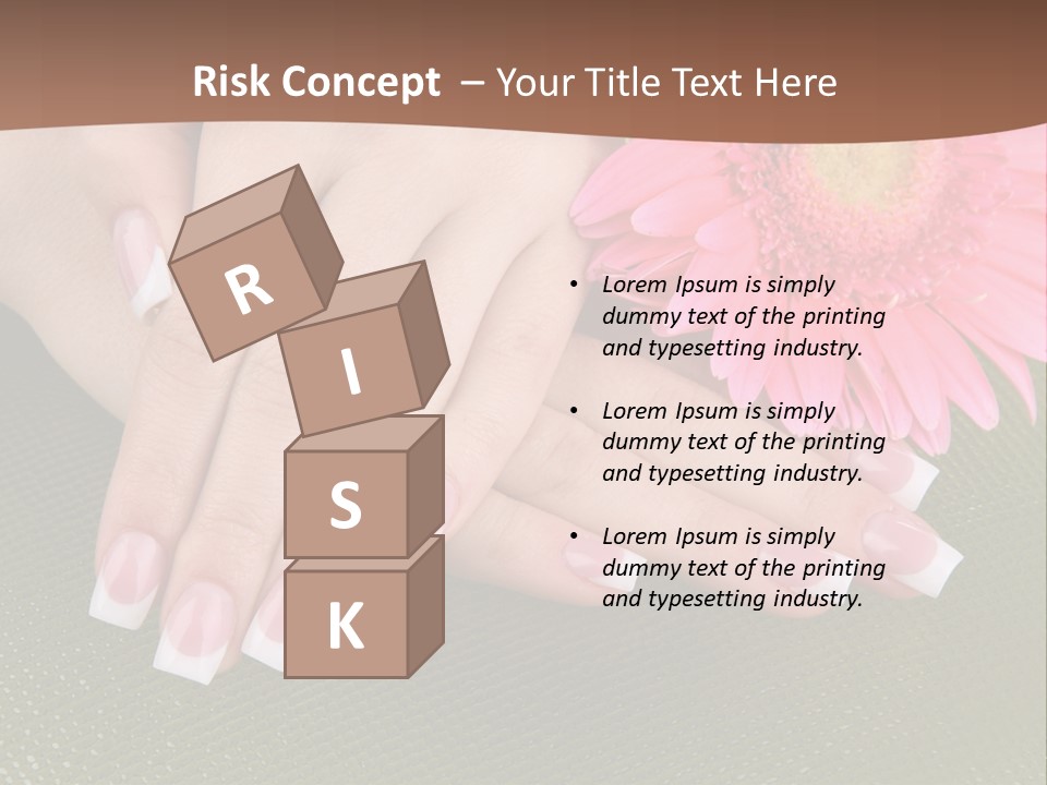 Fresh Delicate Manicure PowerPoint Template