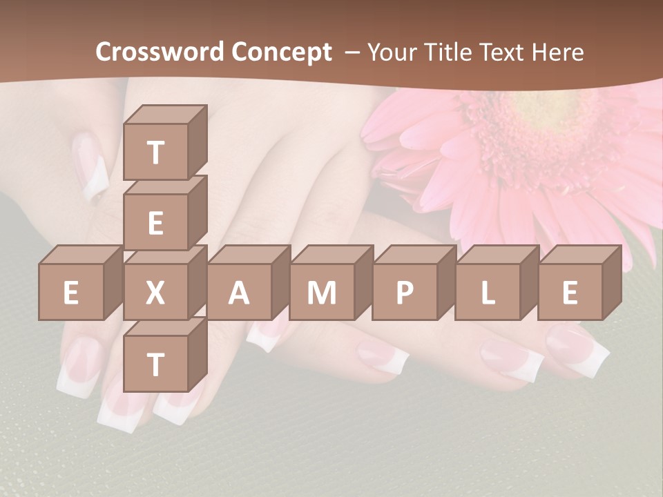 Fresh Delicate Manicure PowerPoint Template