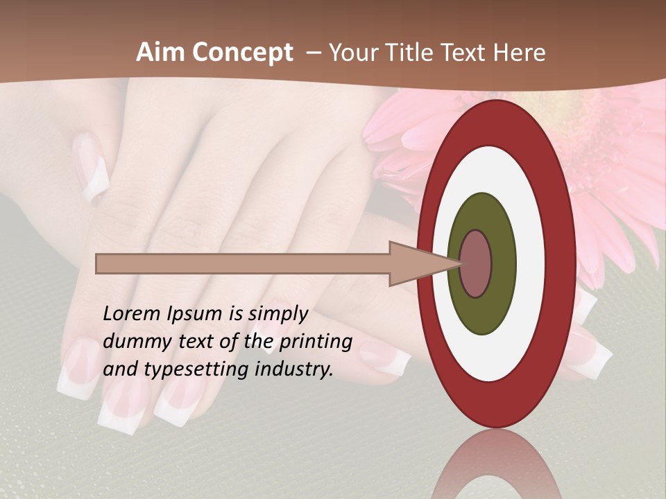 Fresh Delicate Manicure PowerPoint Template