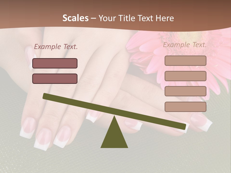 Fresh Delicate Manicure PowerPoint Template
