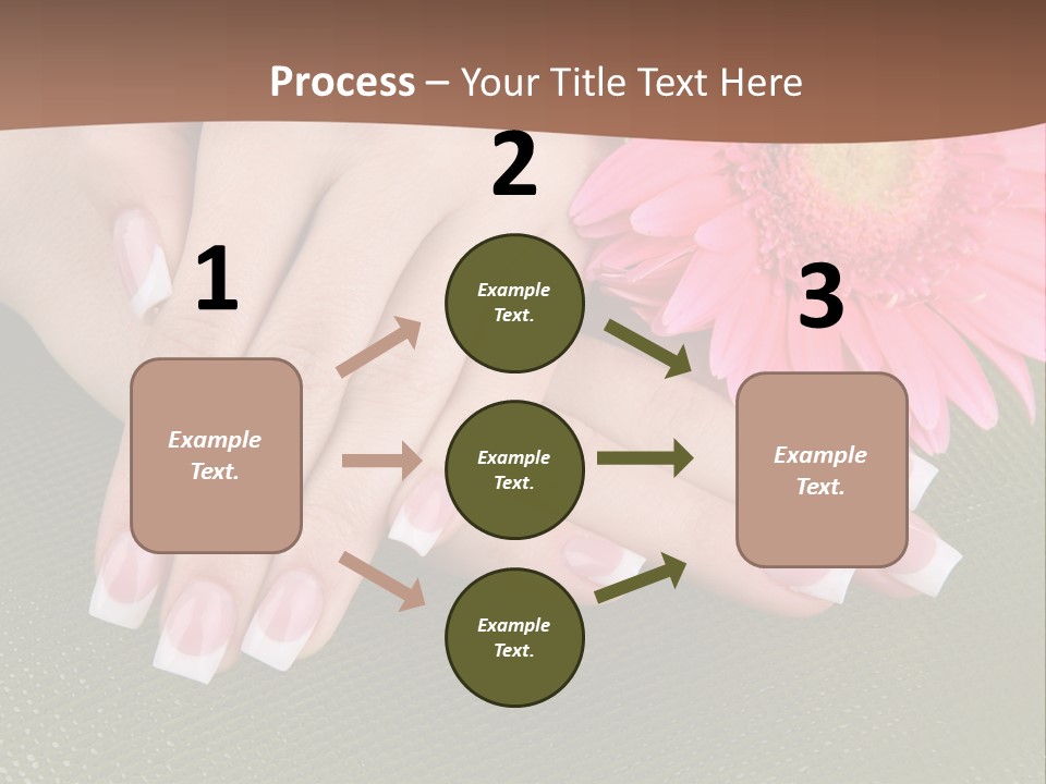 Fresh Delicate Manicure PowerPoint Template