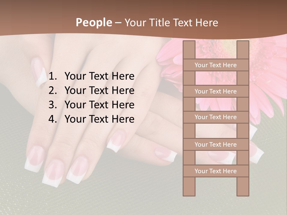 Fresh Delicate Manicure PowerPoint Template