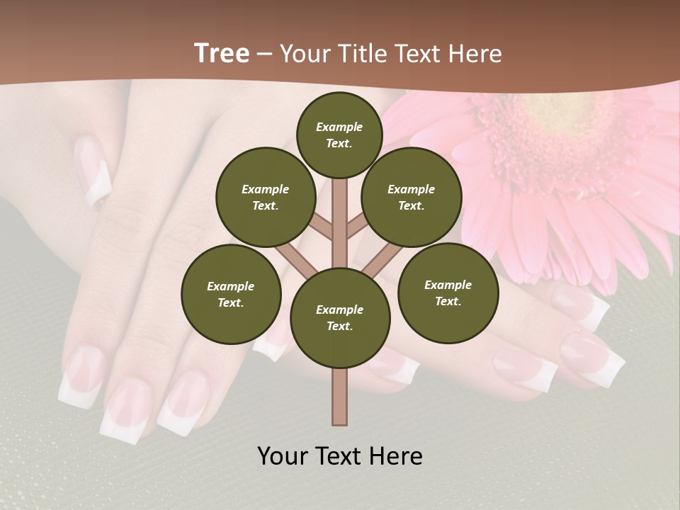 Fresh Delicate Manicure PowerPoint Template