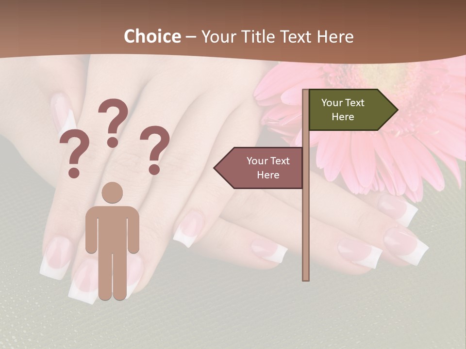 Fresh Delicate Manicure PowerPoint Template