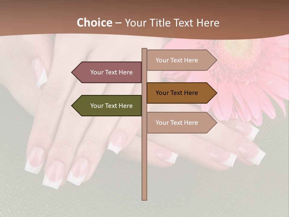 Fresh Delicate Manicure PowerPoint Template