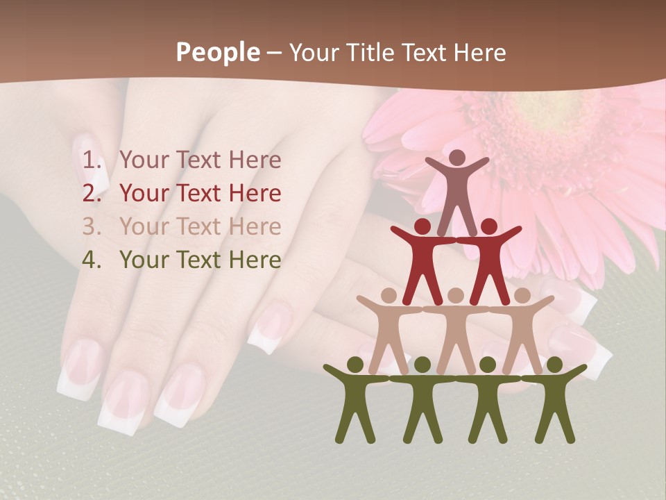 Fresh Delicate Manicure PowerPoint Template