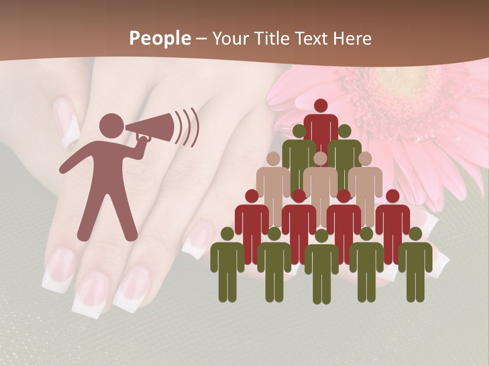 Fresh Delicate Manicure PowerPoint Template