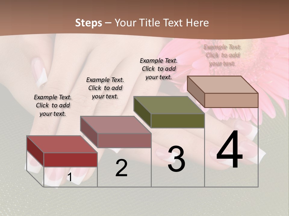 Fresh Delicate Manicure PowerPoint Template