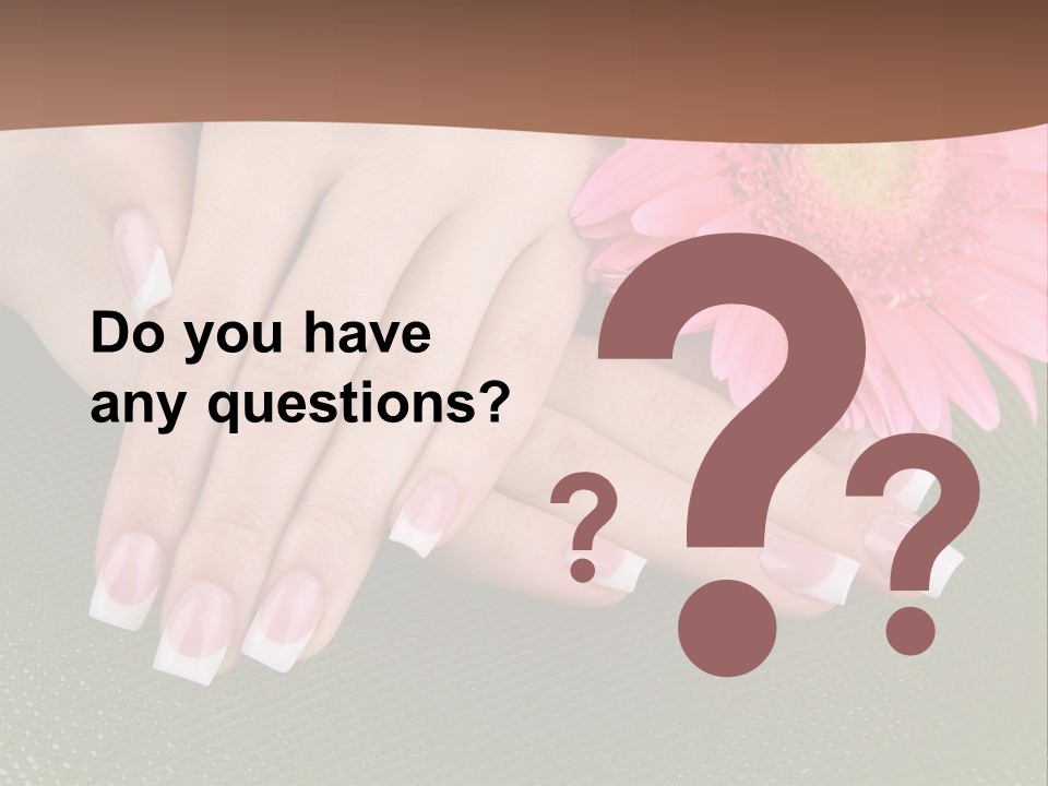 Fresh Delicate Manicure PowerPoint Template