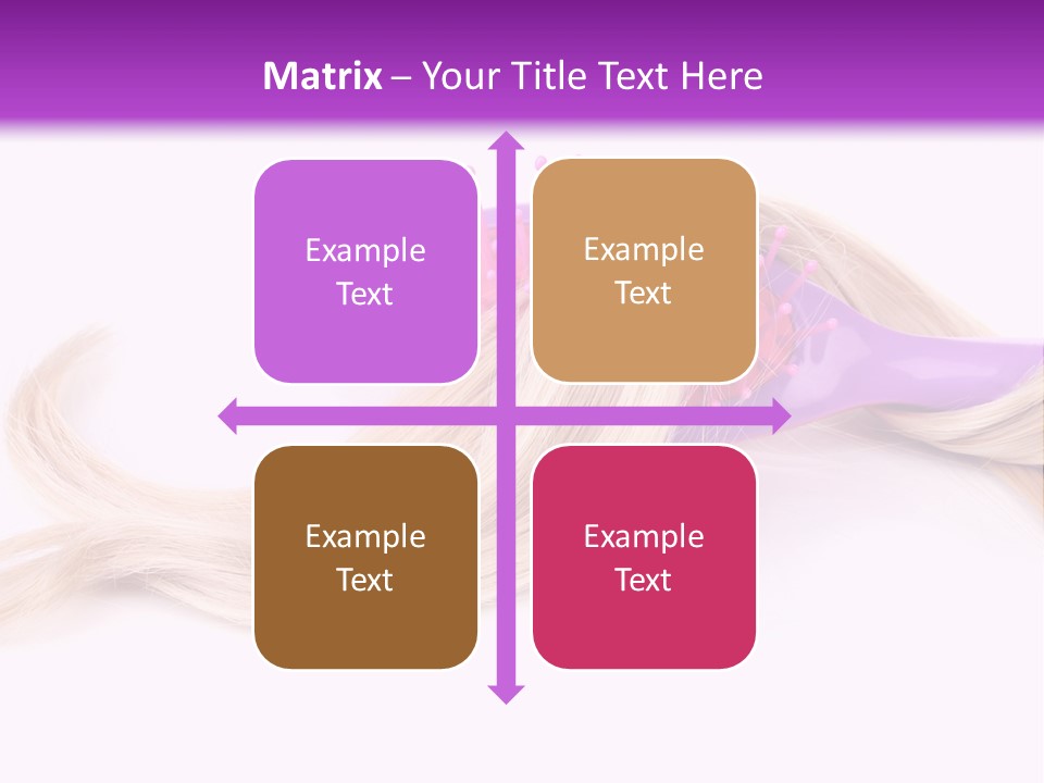 Texture Hairstyle Pink PowerPoint Template