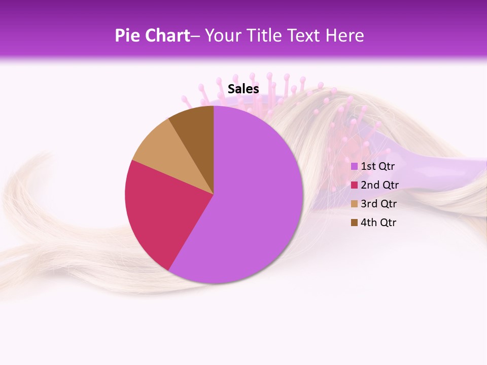 Texture Hairstyle Pink PowerPoint Template
