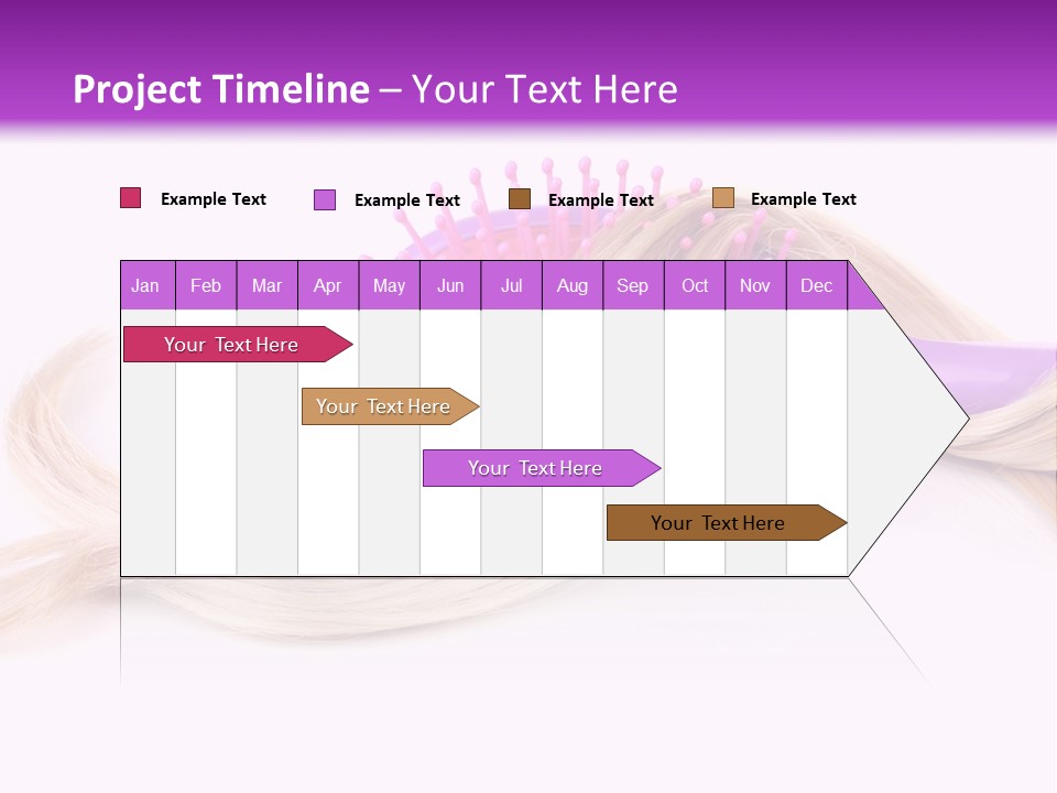 Texture Hairstyle Pink PowerPoint Template