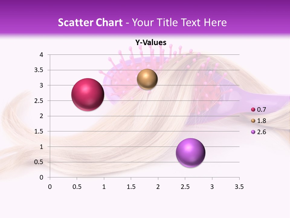 Texture Hairstyle Pink PowerPoint Template