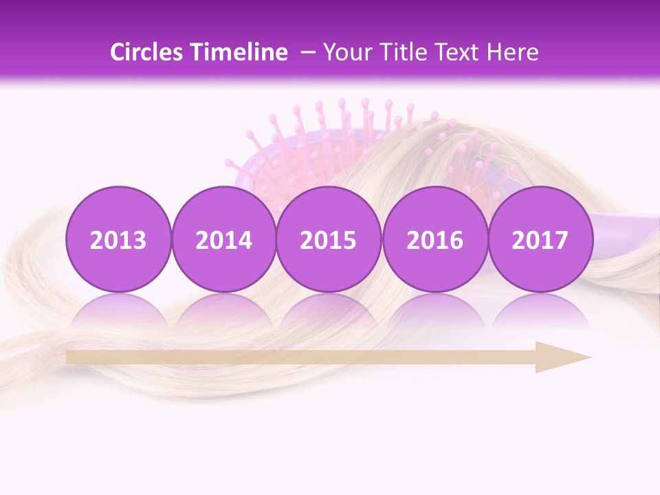 Texture Hairstyle Pink PowerPoint Template