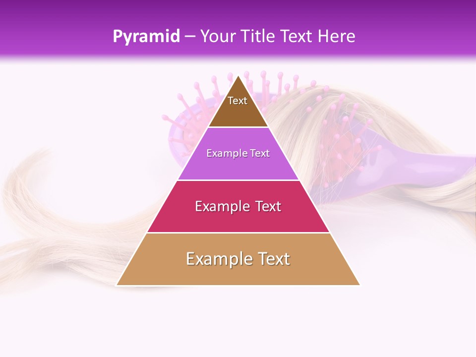 Texture Hairstyle Pink PowerPoint Template