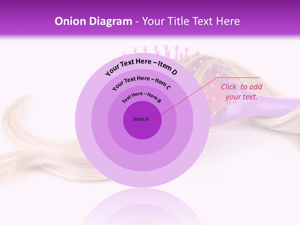 Texture Hairstyle Pink PowerPoint Template