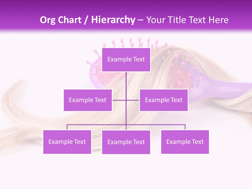 Texture Hairstyle Pink PowerPoint Template