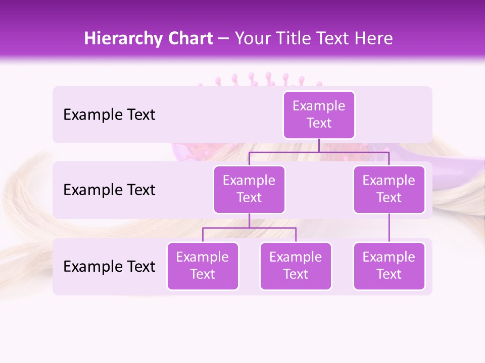 Texture Hairstyle Pink PowerPoint Template