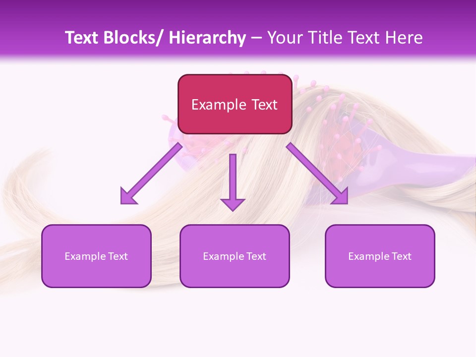 Texture Hairstyle Pink PowerPoint Template