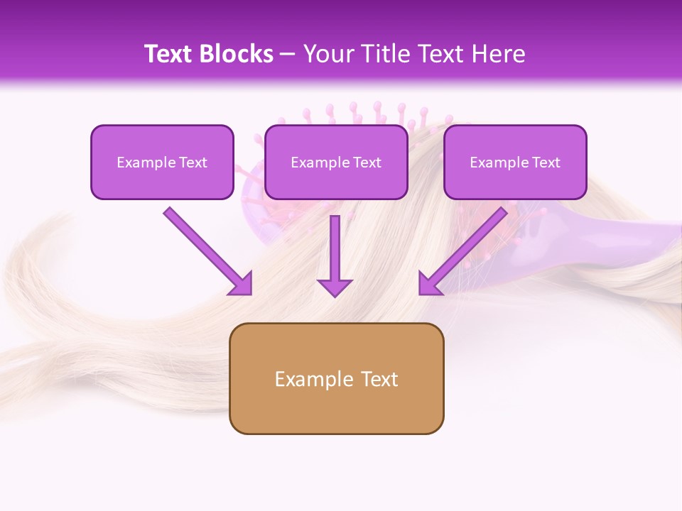 Texture Hairstyle Pink PowerPoint Template