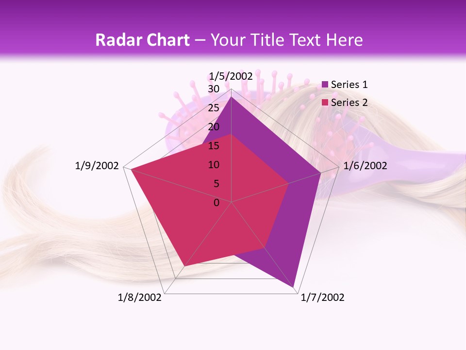 Texture Hairstyle Pink PowerPoint Template