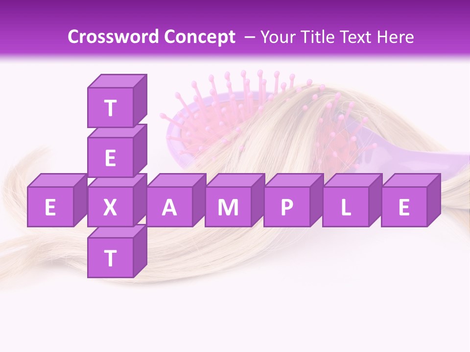 Texture Hairstyle Pink PowerPoint Template
